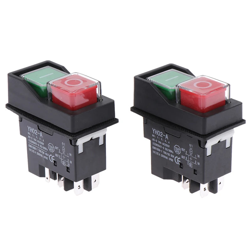 Electromagnetic Push Button Switches Starter Machine Tool Equipment Waterproof Switch Safety Security IP55 KLD28A Qme