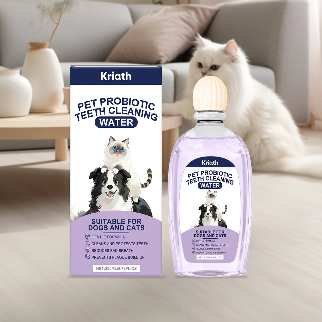 Pet Oral Care Solution Effectively Reducing Plaque and Plaque Accumulation Prevent Bad Breath Promote Gum Health Pet Oral Cleane Qme
