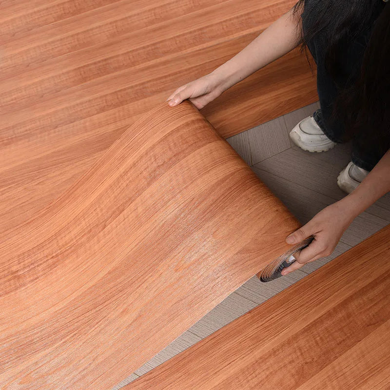 40CM Thickened Wood Grain Self adhesive Floor and Wall Sticker Background Wall Decoration for Bedroom Kitchen Living Room Qme