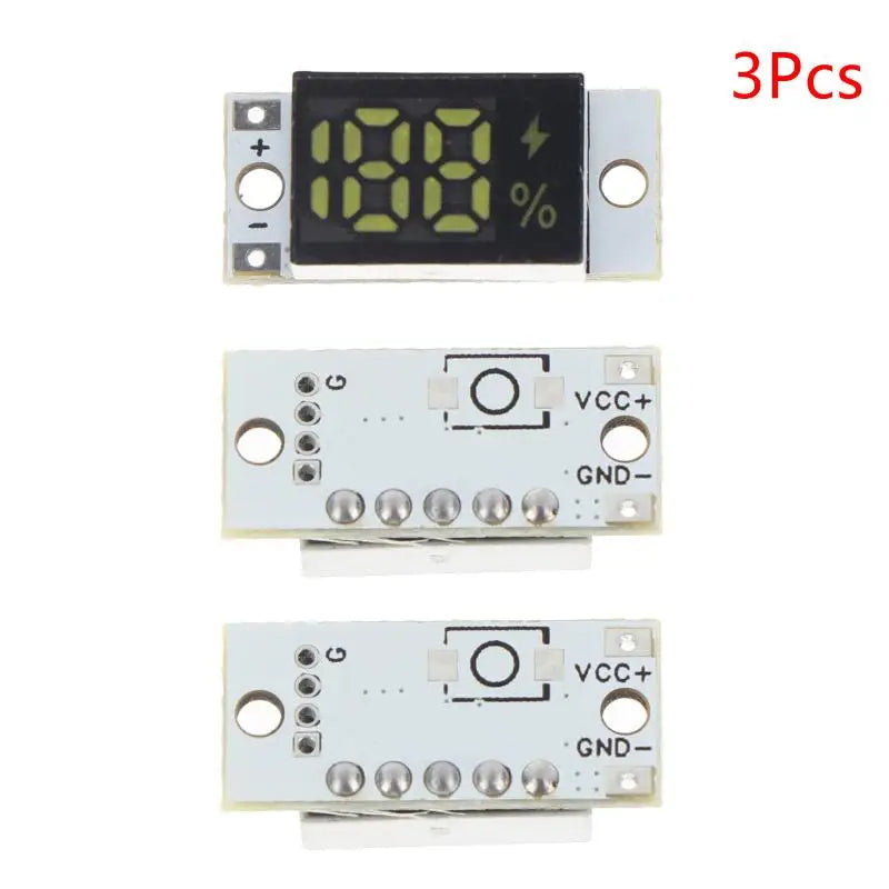 Precision LED Battery Meter 1S-4S DIY Electronic Enthusiasts Hobbyists Qme A3 3PCS