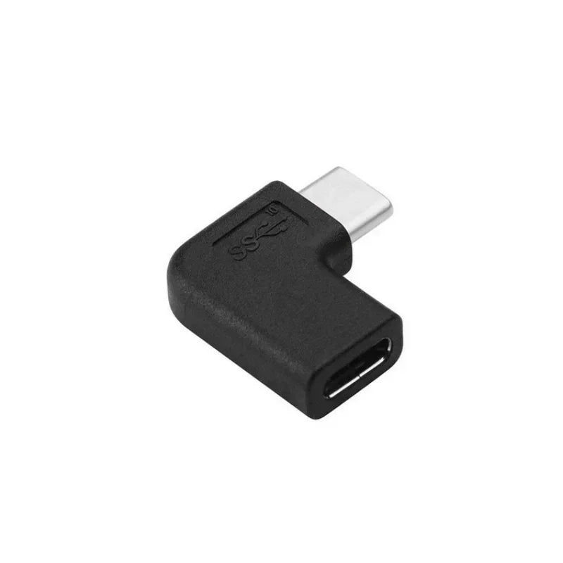 5pcs 90 Degree Right Angle USB 3.1 Type C Male To Female Converter USB-C Adapter for Samsung Huawei Smart Phone Portable Qme