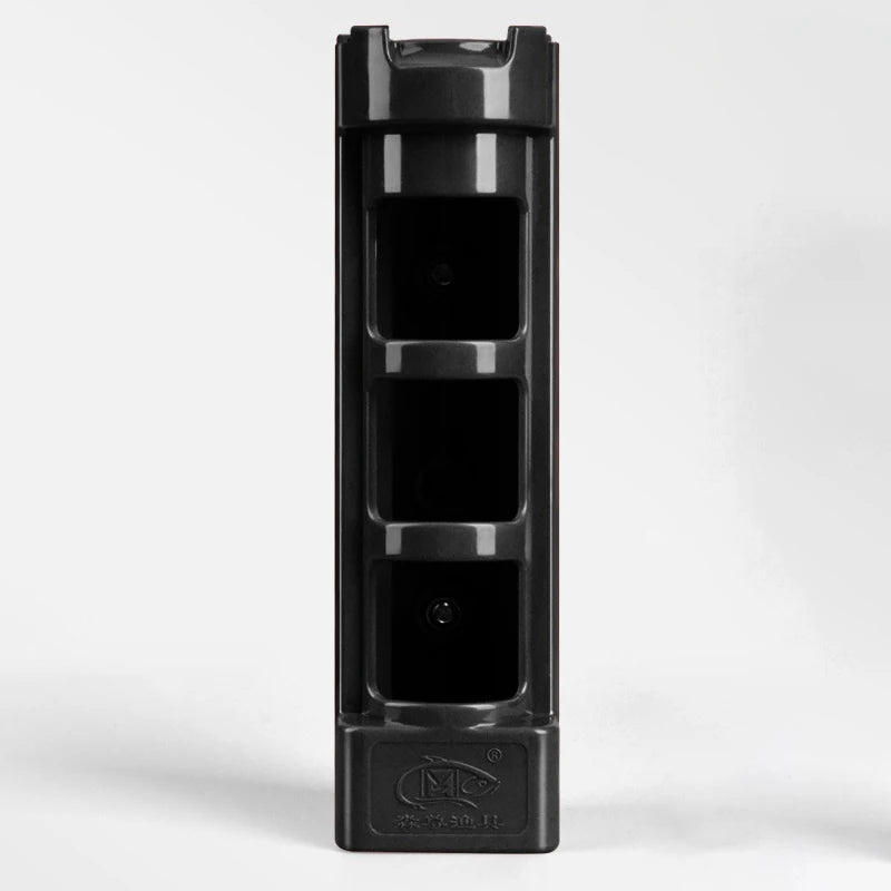 ABS Plastic Fishing Rod Pole Holder Durable Tube Mount Bracket Socket Qme black