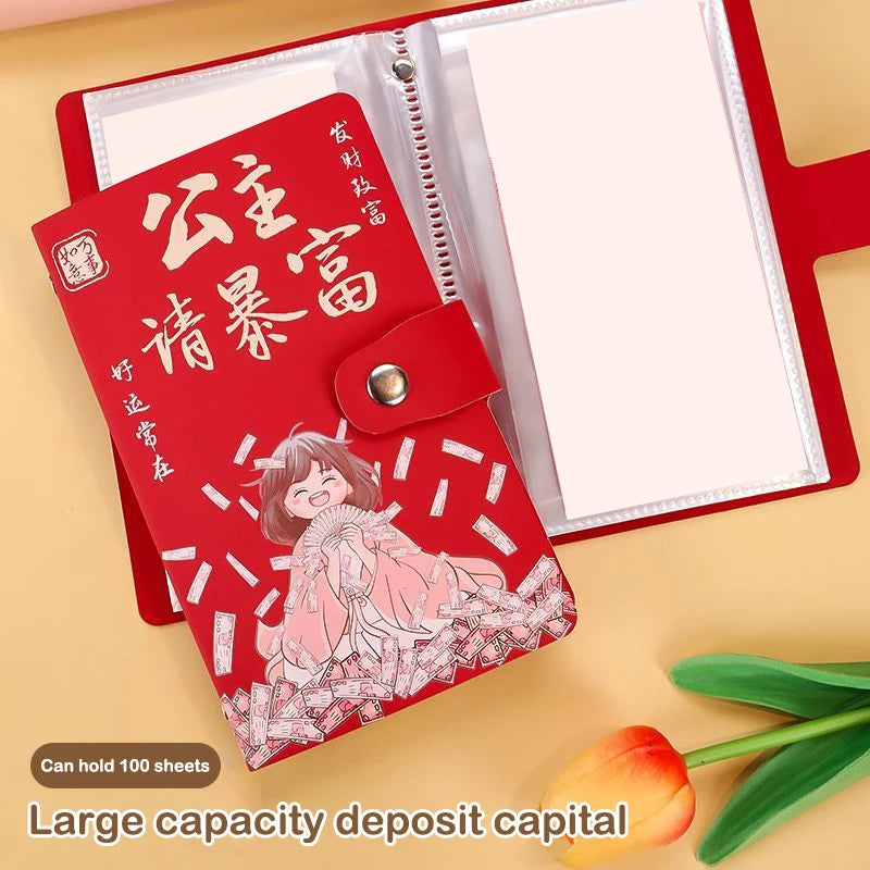 100 Envelopes Money Saving Challenge Get Rich Save Large Capacity Qme