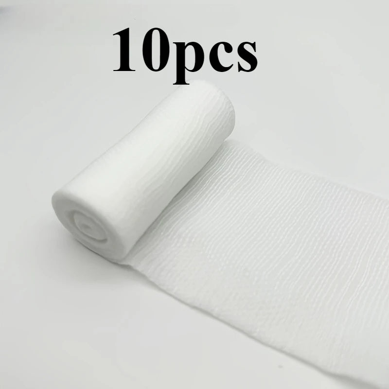 Bandage, stretchable and breathable gauze, suitable for wound care, post-surgical care, incision and injury treatment Qme 1bag 7.5 450cm