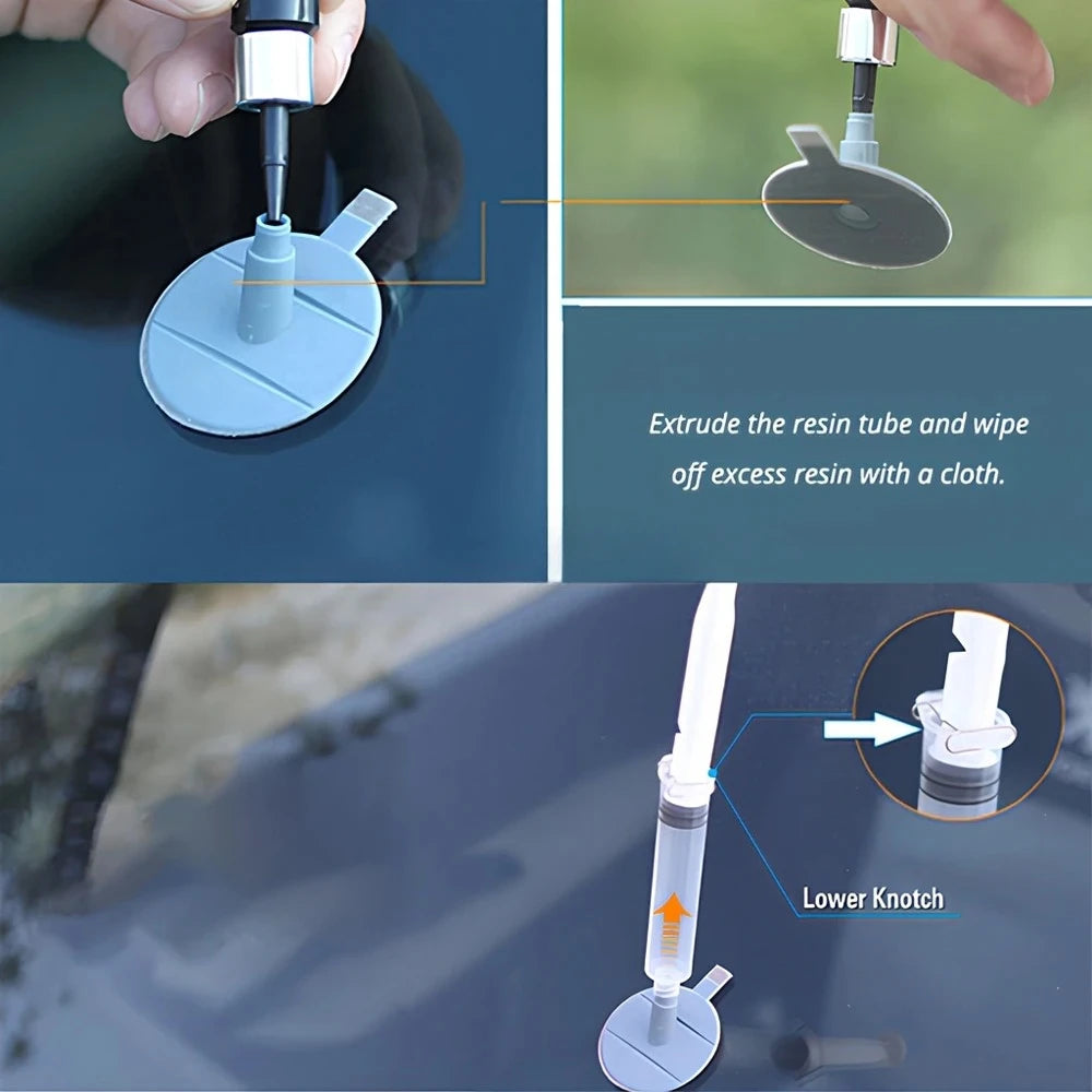 Car Windshield Repair Resin Kit Tools Windscreen Break Scratch Restoration Protective Stickers Glass Cleaner Care No Trace Wash Qme
