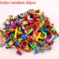 20/100pcs Cartoon Party Whistles,Party Atmosphere Noise Makers,Plastic Whistles Holiday Gifts, Back to School Gifts,Party Favors Qme 20PCS Random Color