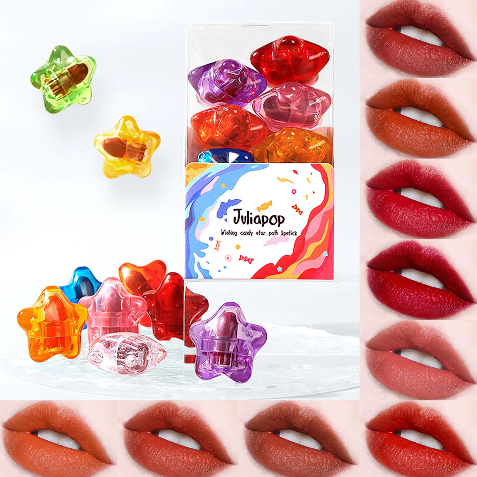 Mini Star Lipstick Pill Matte Lipsticks Long-lasting Full-pigment Lip Qme