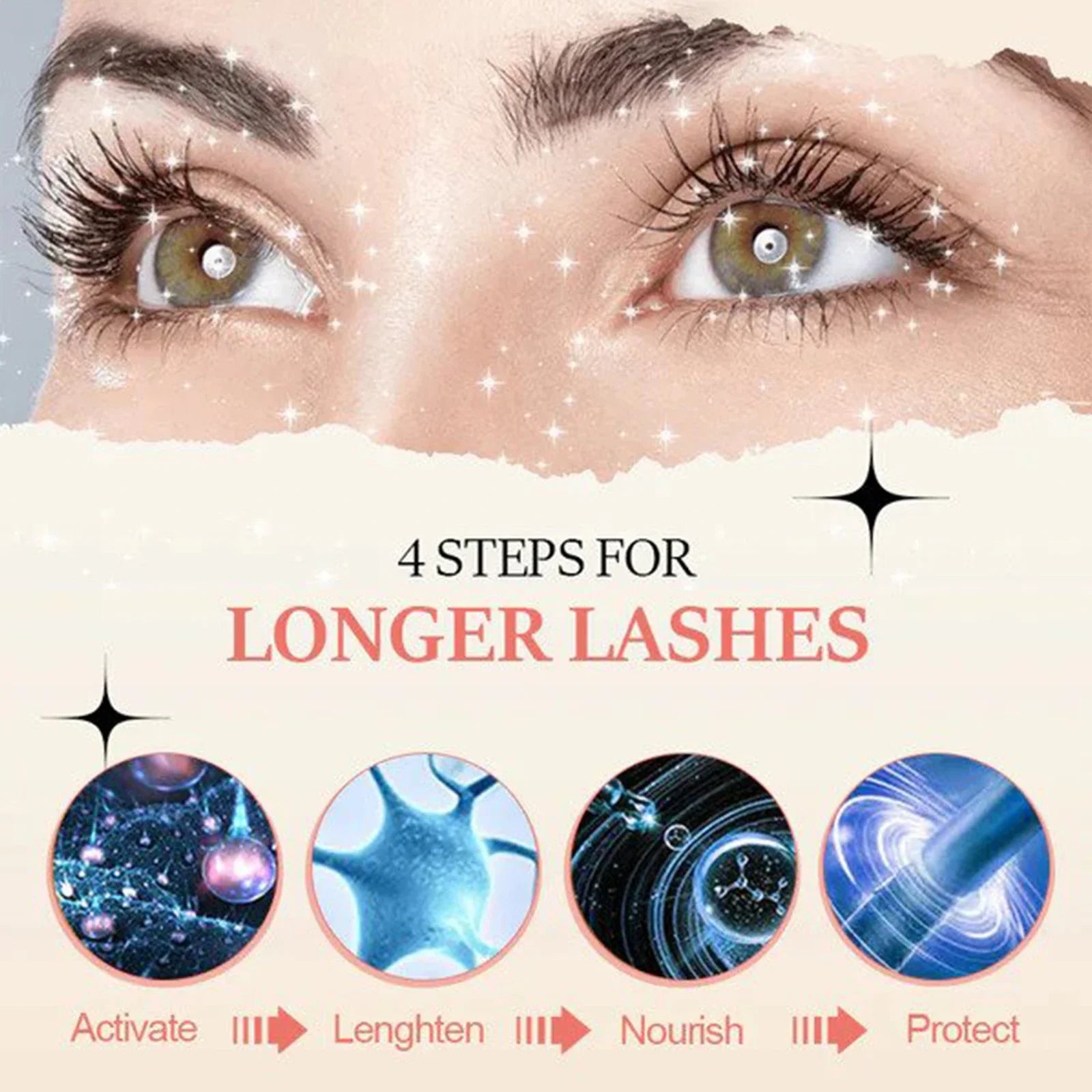 Eyelash Enhancer Serum Lifting Eyelashes Mascara Fuller Thicker Natural Lashes Longer Lengthening Nourishing Eyebrow Essence Qme