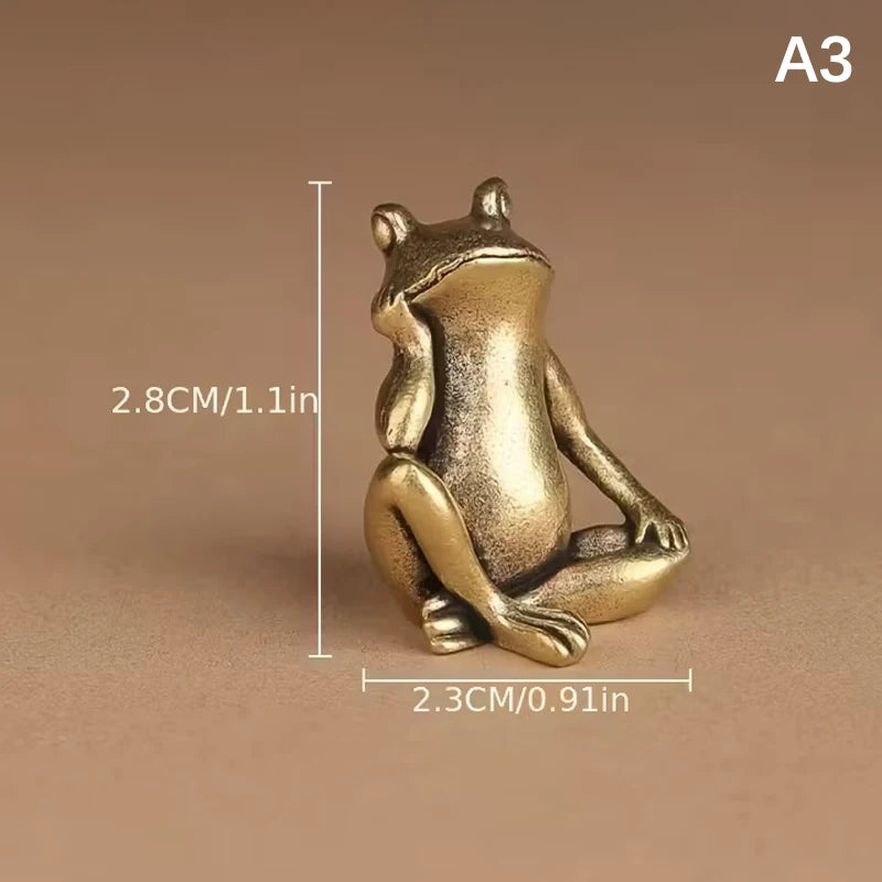 Pose Desktop Ornament Tea Pet Figurine Home Office Decor Vintage Qme A3