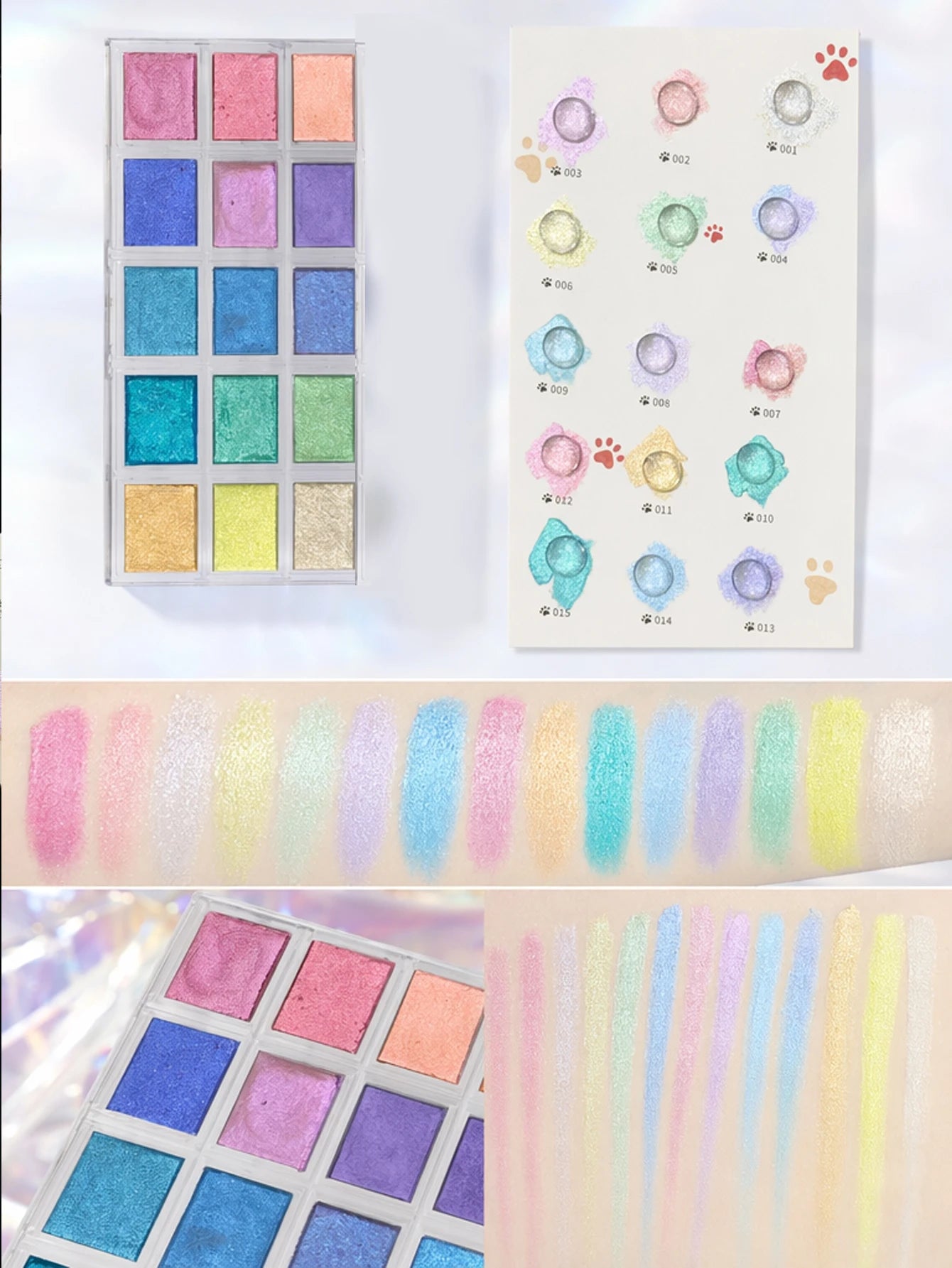 15-color Nail Art Watercolor Burl Clay Pearlescent Gradient Fairy Qme