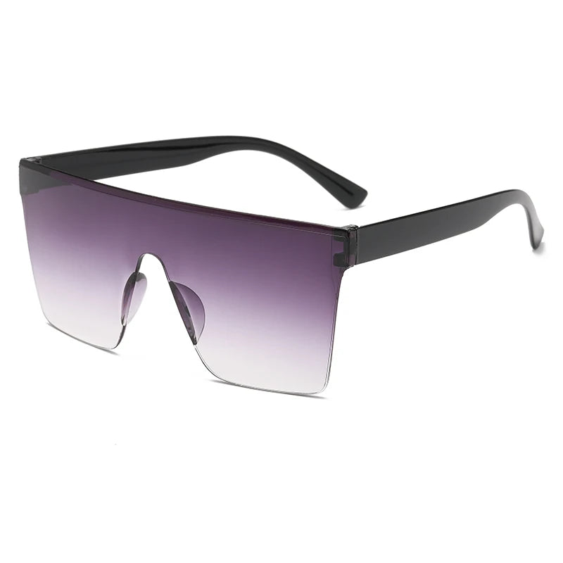 Oversized Square Frame Sunglasses Casual Fashion Women Sun Glasses Men Retro Y2K Sports Cycling Driving Goggles UV400 Shades Qme gradient grey