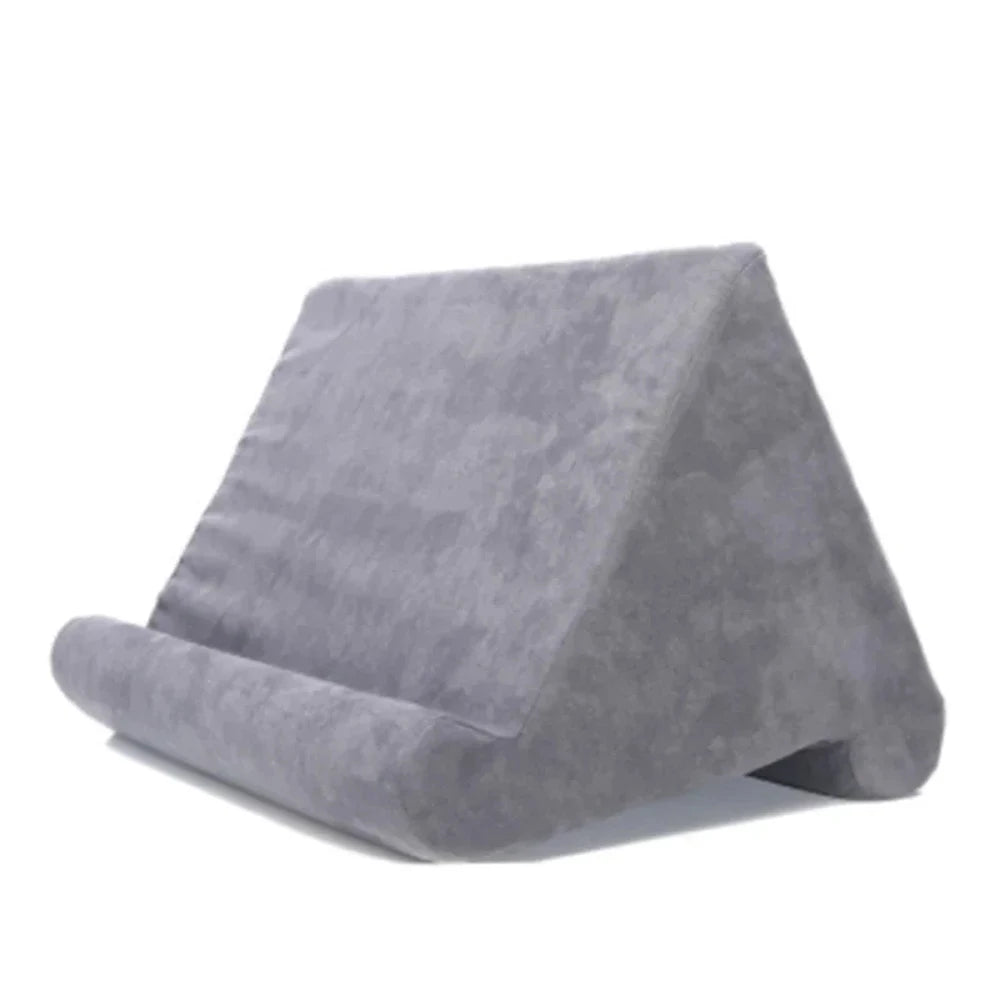Sponge Pillow Tablet Stand Holder Pillow Pad Ultra Multi-Angle Soft Tablet Stand for Samsung Xiaomi Tablet Holder Reading Stand Qme Grey