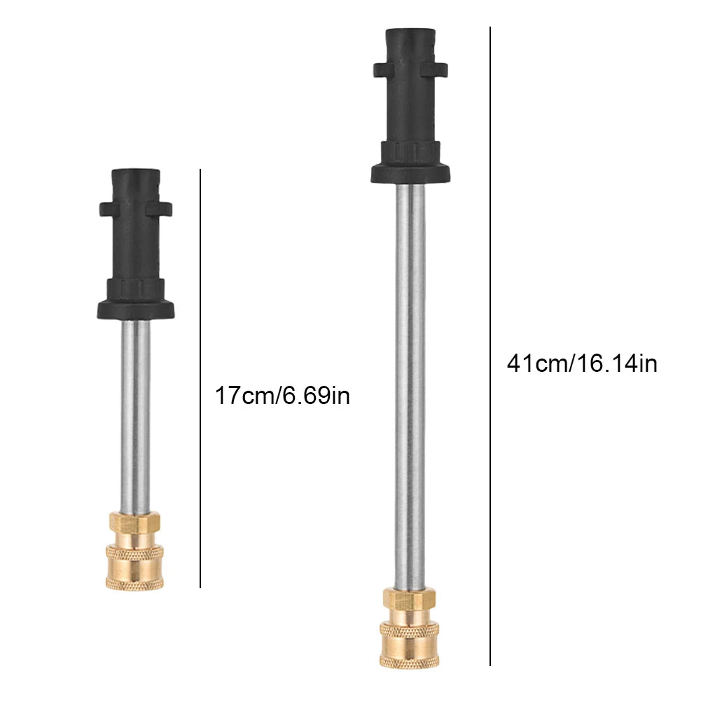 17/41CM Extension Wand for High Pressure Wash Gun 1/4 Quick Connector Car Pressure Washer Gun Spray Extension Lance for Karcher Qme