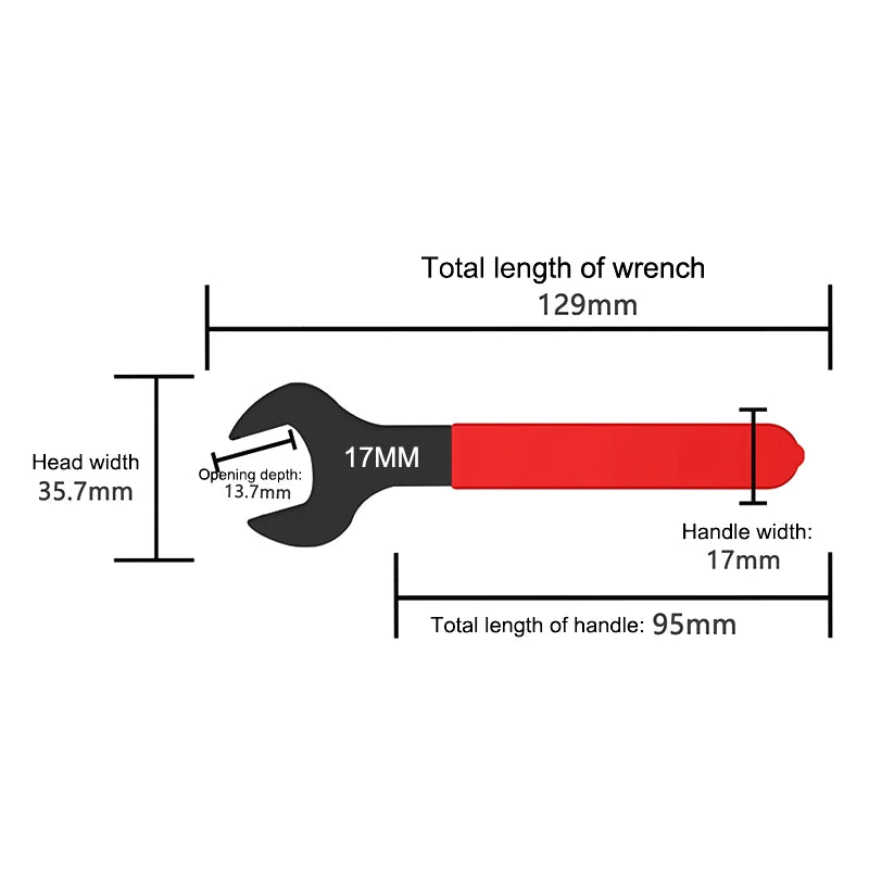 7mm-31mm Metric Single Open End Wrench Offset Angle U-Shaped Spanner Flat Head Blackening For Auto Repair Qme A11