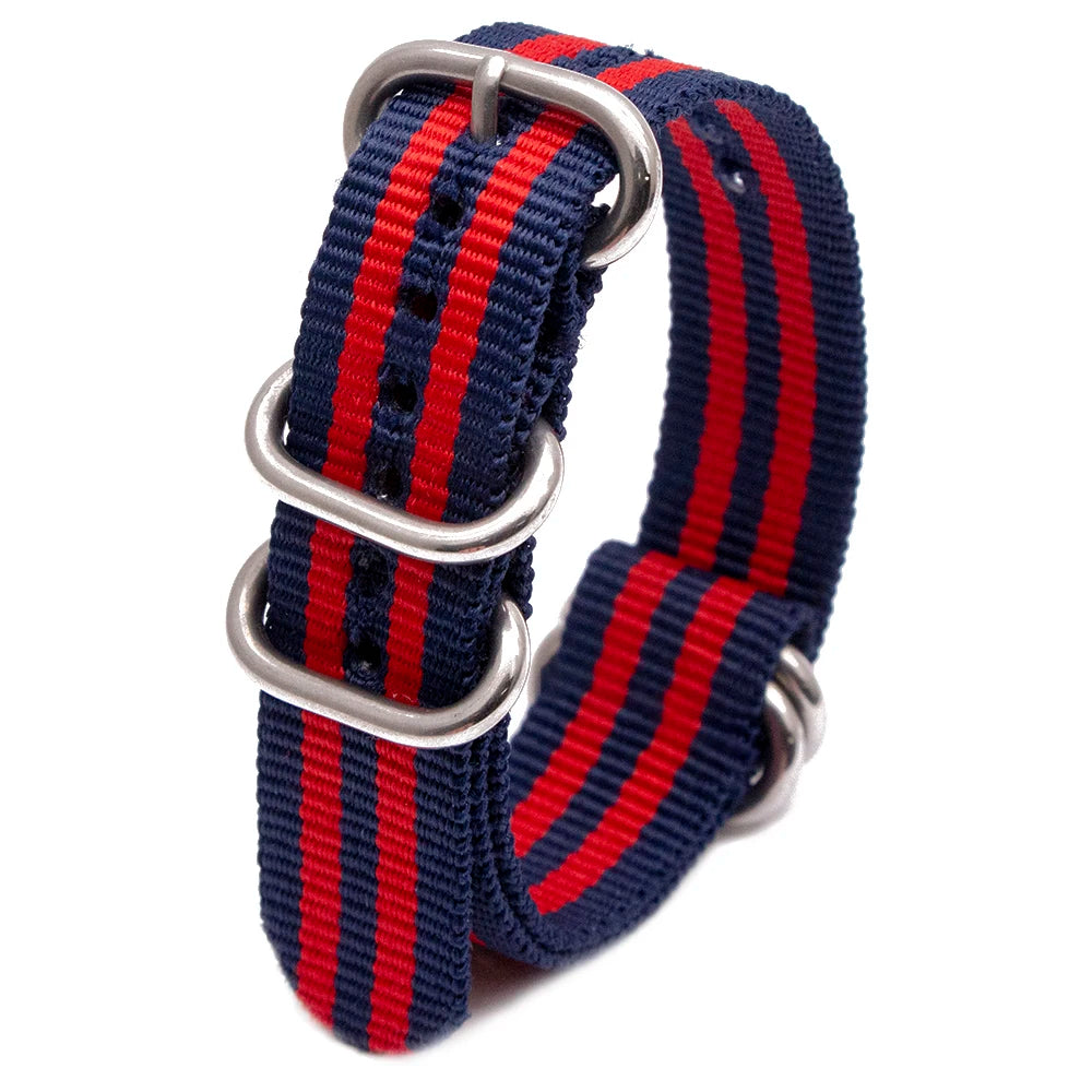Durable Nylon Watch Strap Army Sport Style Watch Band 18/20/22/24MM 41 Colors Replacement Watch Accessories Qme