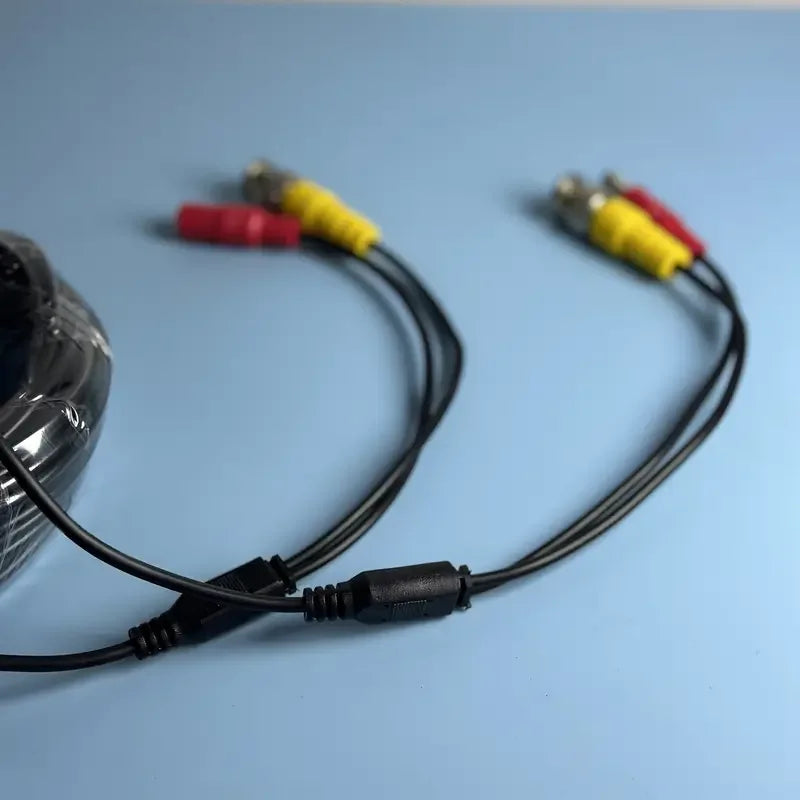 15M BNC+DC Connector 2 in 1 BNC CCTV Cable coaxial Video Power AHD Cameras Cable for DVR System Qme