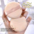2 Non-stick Flocking Ribbon Dry Powder Puffs Hand Loose Small Makeup Qme skin 2 pcs