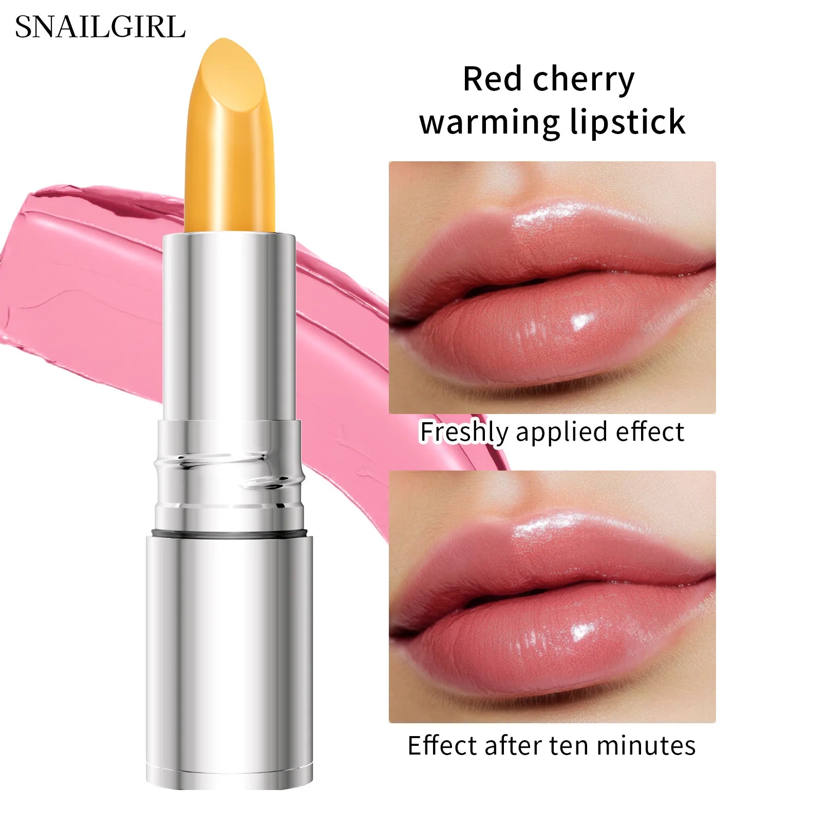 Temperature Color Changing Glitter Lipstick Waterproof Long Lasting Moisturizing Velvet Matte Lip Tint Red Pink Sexy Lips Makeup Qme M609 Full Size