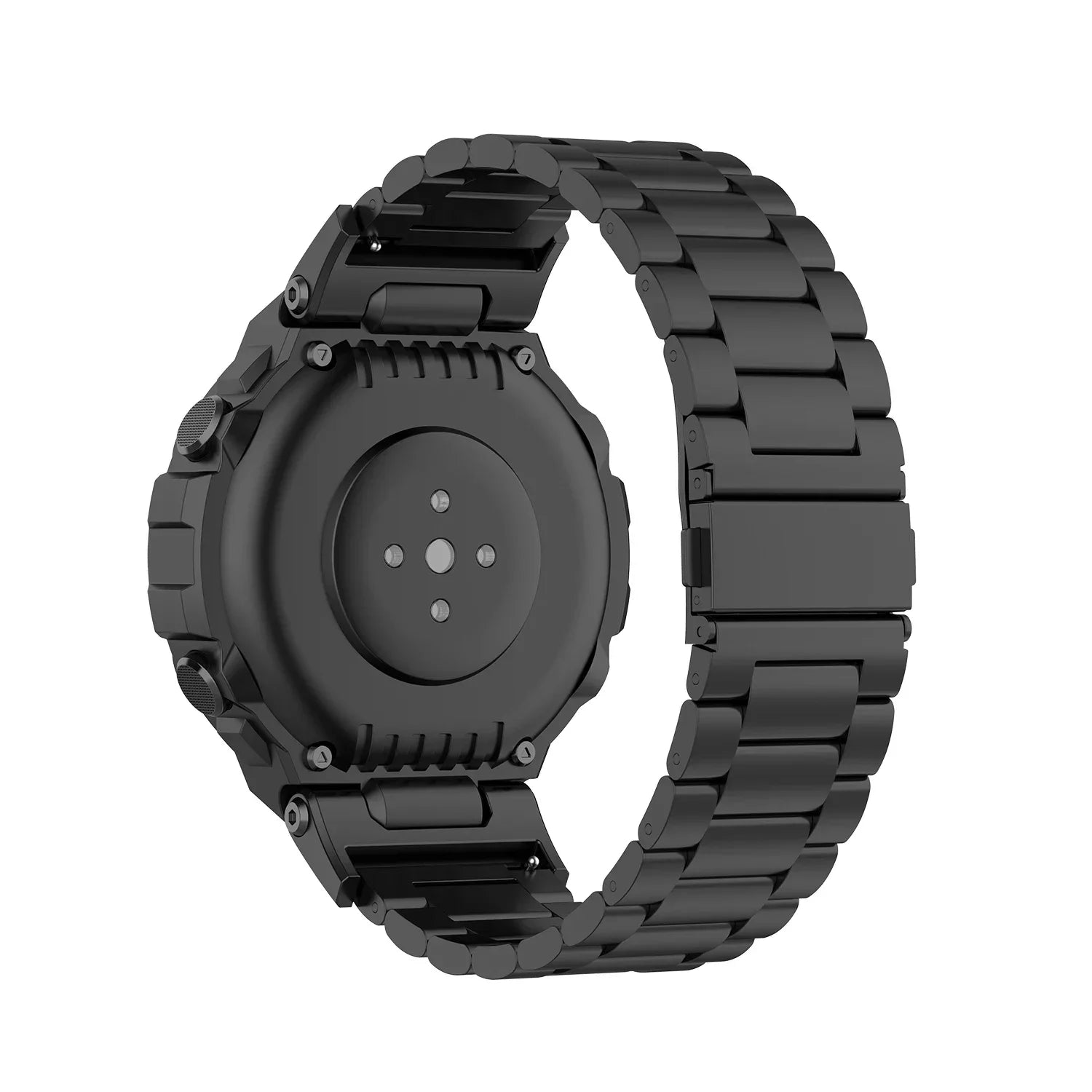 Luxurious Stainless Steel Band For Amazfit T Rex3 Smart Watch Strap Metal Bracelet For Huami Amazfit T Rex 2 Qme