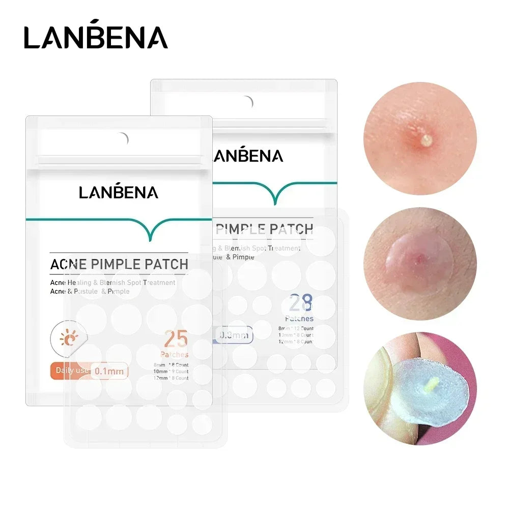LANBENA Acne Pimple Patch 25pcs Daily Use Invisible Acne Stickers Blemish Treatment Acne Concealer Makeup Qme
