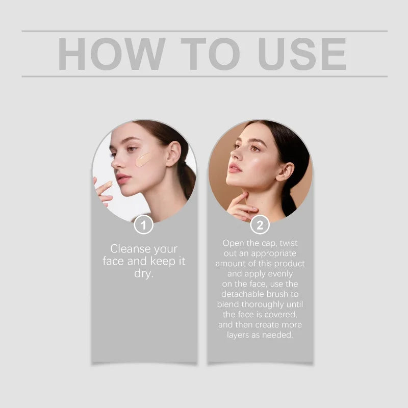 1/3 pcs mix 2-in-1 Foundation Stick Lightweight Hydrating Brightening Moisturizing Foundation Concealer Makeup Qme
