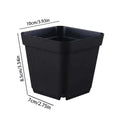 Pots For Seedlings Black Square Seedling Cups 50pcs Starter Pots Seedling Pots Nursery Pot Gardening Kit For Fruits Seedlings Qme 10cm