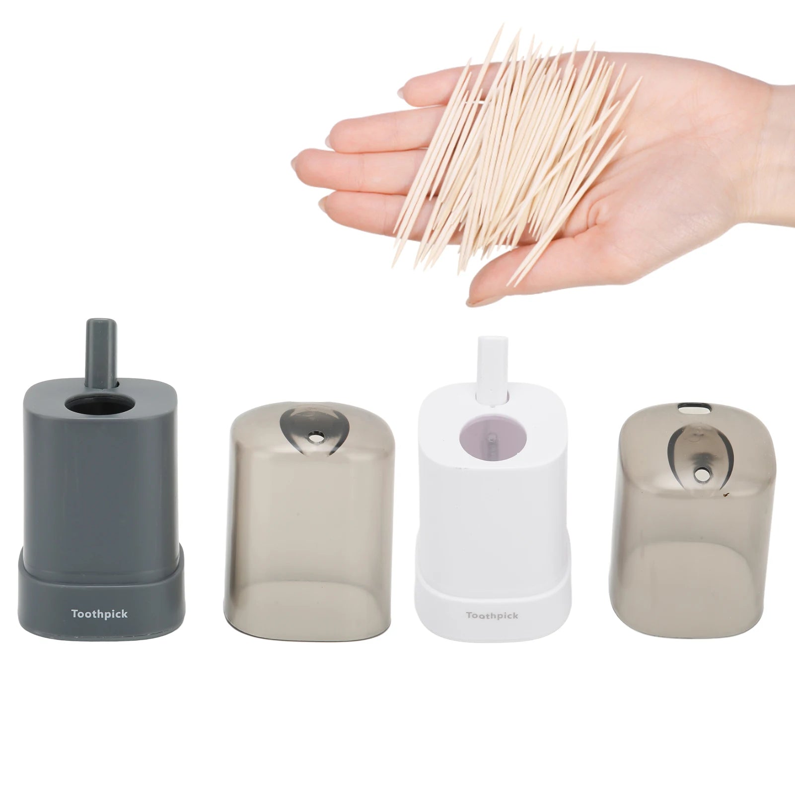 Toothpick Holder Thickening Automatic Toothpick Dispenser for Kitchen Restaurant Toothpick Storage Container Toothpicks Holder Qme