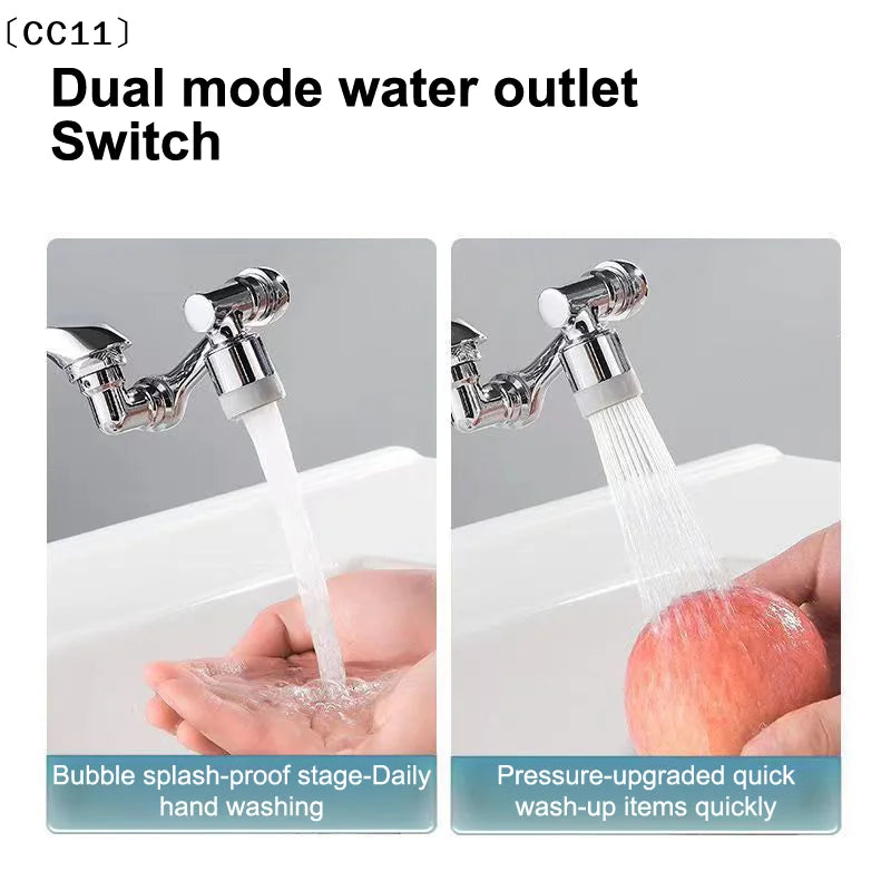 1080 Flexible Arm Faucet Extender Swivel Aerator Spray Nozzle Qme