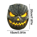 Tree Faces Decor Outdoor Resin Light Up Halloween Pumpkin Face Lantern Wall Mounted Tree Decorations For Garden Yard Backyard Qme a China Mainland