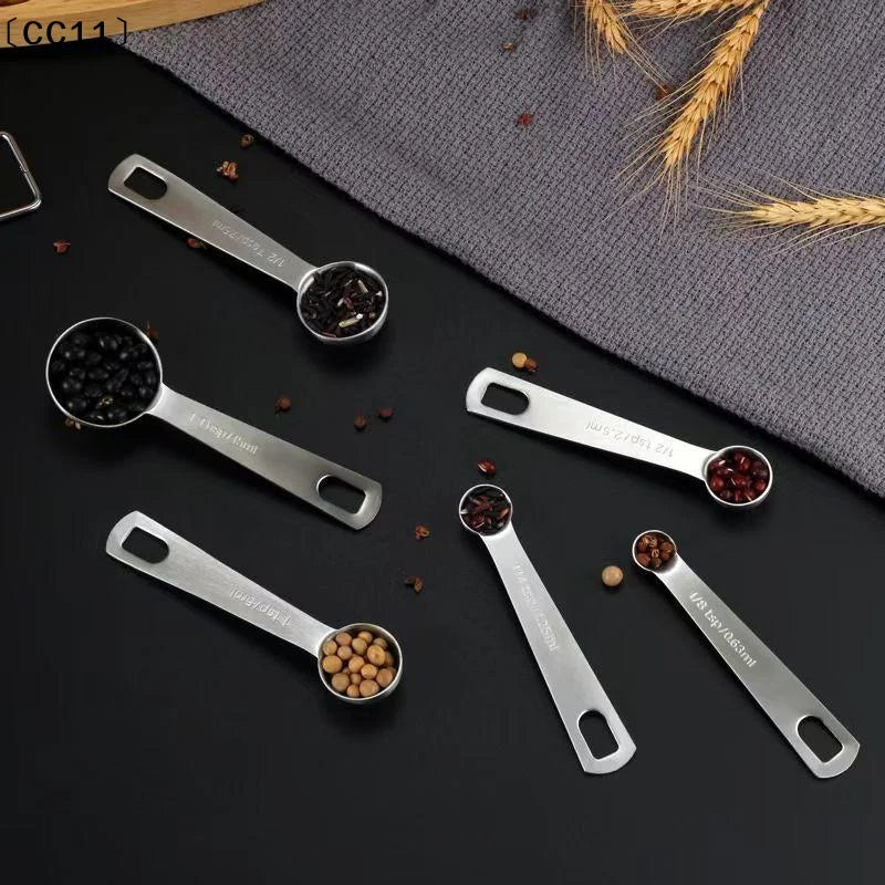 Stainless Steel Measuring Spoon 1 5 Scale Ruler Kitchen Cooking Qme