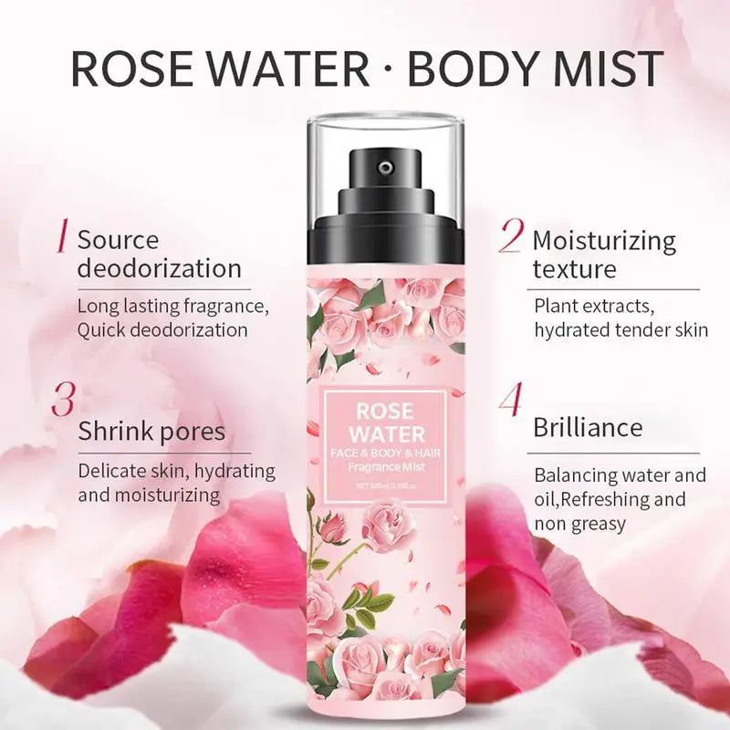 Rose Pure Dew Damask Water Essentiall Oil Organic Petals Essence Qme