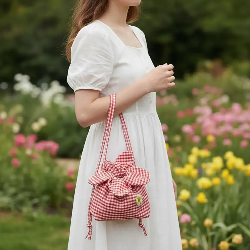 Vintage Small Phone Pouch Shoulder Bag, Cute College Girl Clutch Purse, Fashion Female Handbag with Adjustable Strap Qme
