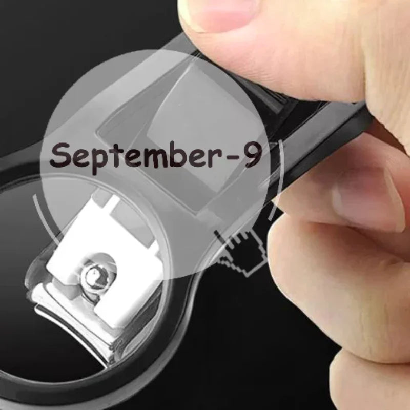 Senior Special Nail Clipper Magnifying Glass Stainless Steel Sharp Qme