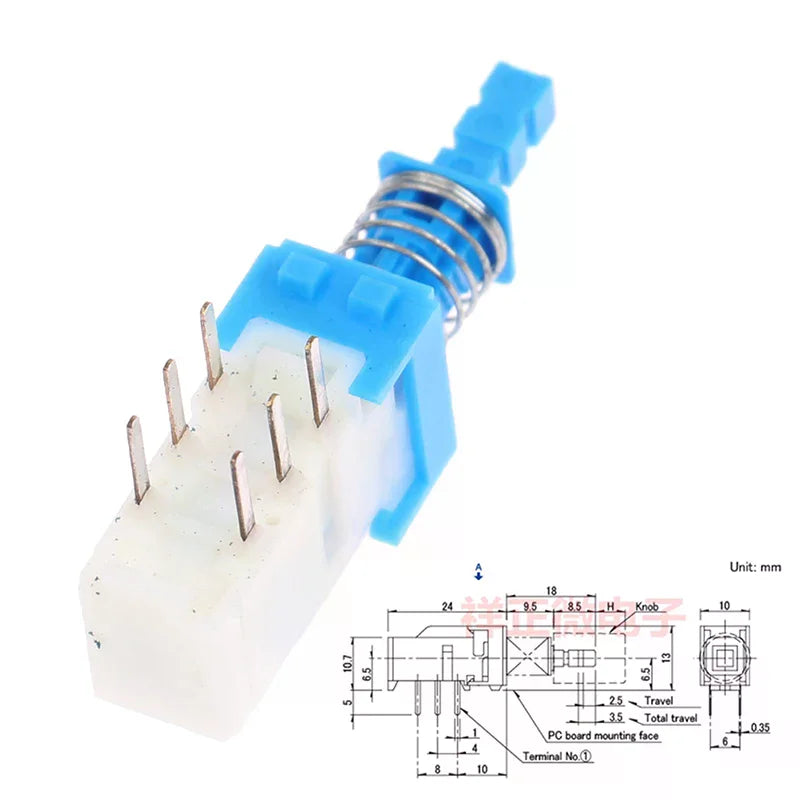Direct Keys Switch Power Amplifier Mixer Car SPUN191400 Self-locking Qme