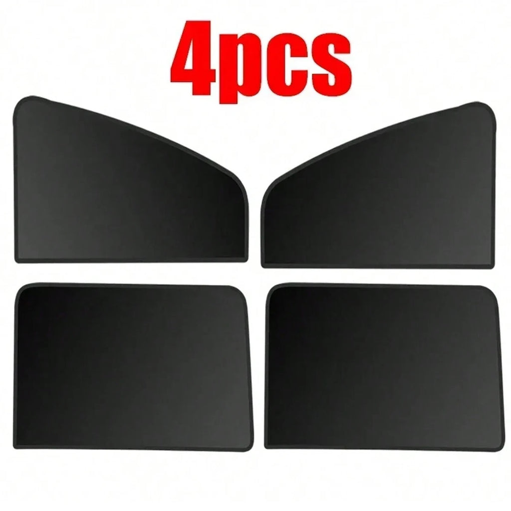 Magnetic curtain protectors, side window sunshades, UV protection, suitable for most models, universal in all seasons Qme Front Rear 4pcs