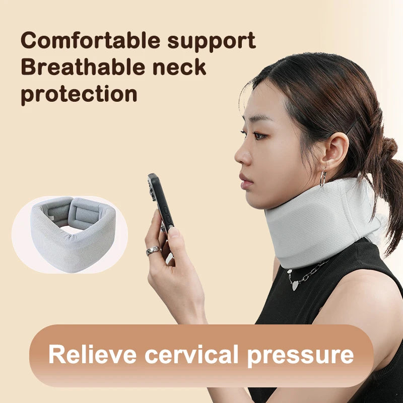Soft Sponge Cervical Neck Brace Soothing Comfort Spine Support Qme