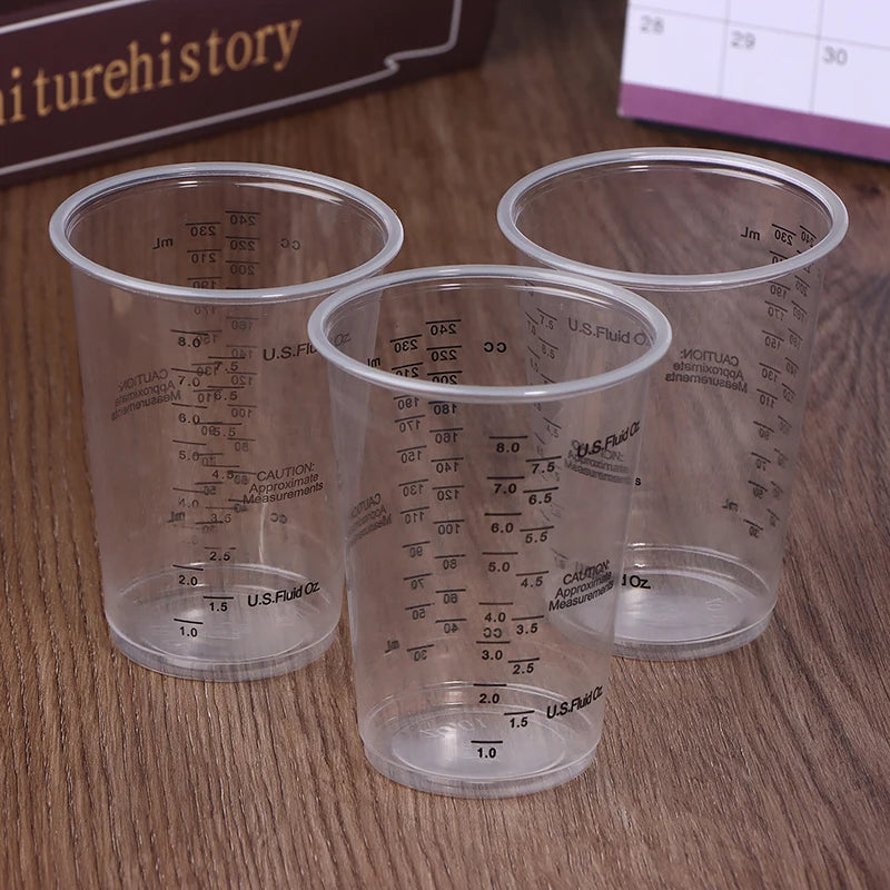 Disposable Plastic Measuring Cups Precise Resin Paint Mixing Cup Epoxy Qme Default Title