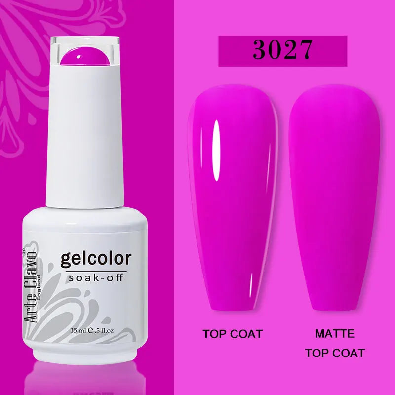 Arte Clavo15ml Gel Nail Polish Burgundy Red Brown Chocolate Art Soak