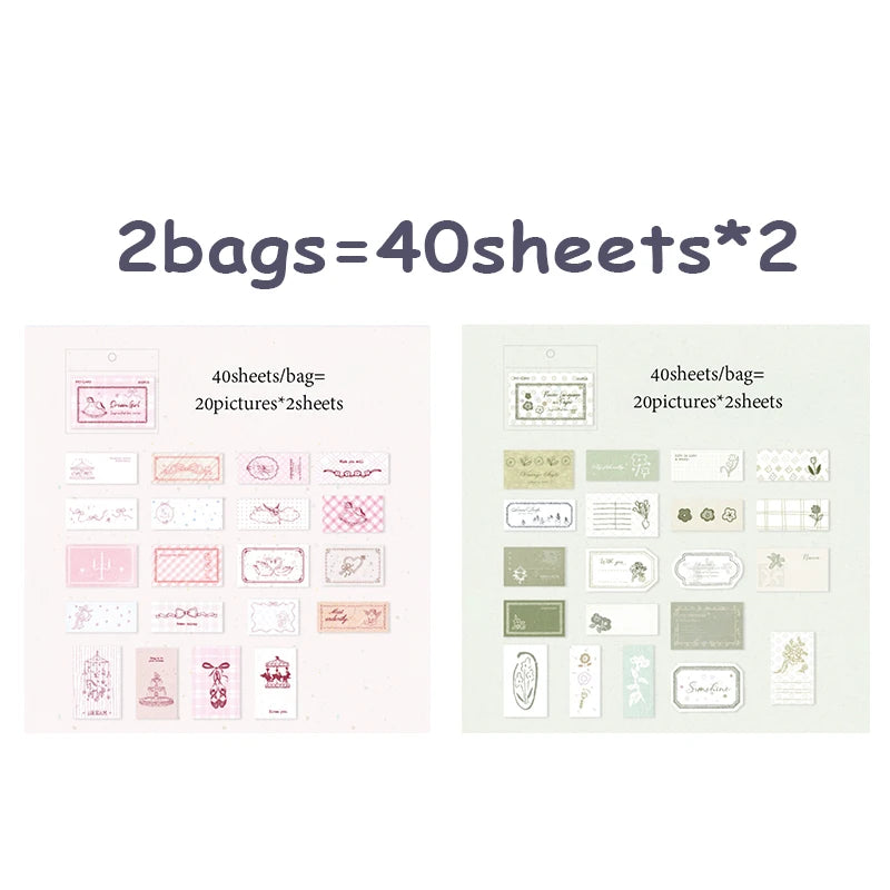 2 Boxes Matchbox Sticky Notes Stickers, Salt Style Journal Scrapbooking Supplies, Multi-Use High-Value Stationery, Perfect Gift Qme B