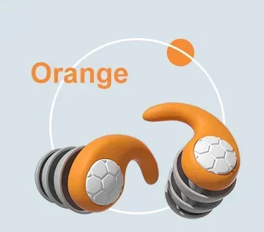3 Layer Tapered Soft Silicone Ear Plugs for Sleep, Noise Reduction, Sound Insulation and Ear Protection, 2Pcs Qme oragen