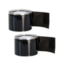 Seal Self Fusing Silicone Tape Weatherproof Sealing Tape for Emergency Pipeline Repair Bandage/Tool Fixing Leaks Flex Qme Black 2Pcs 1m 0.5mm|25mm