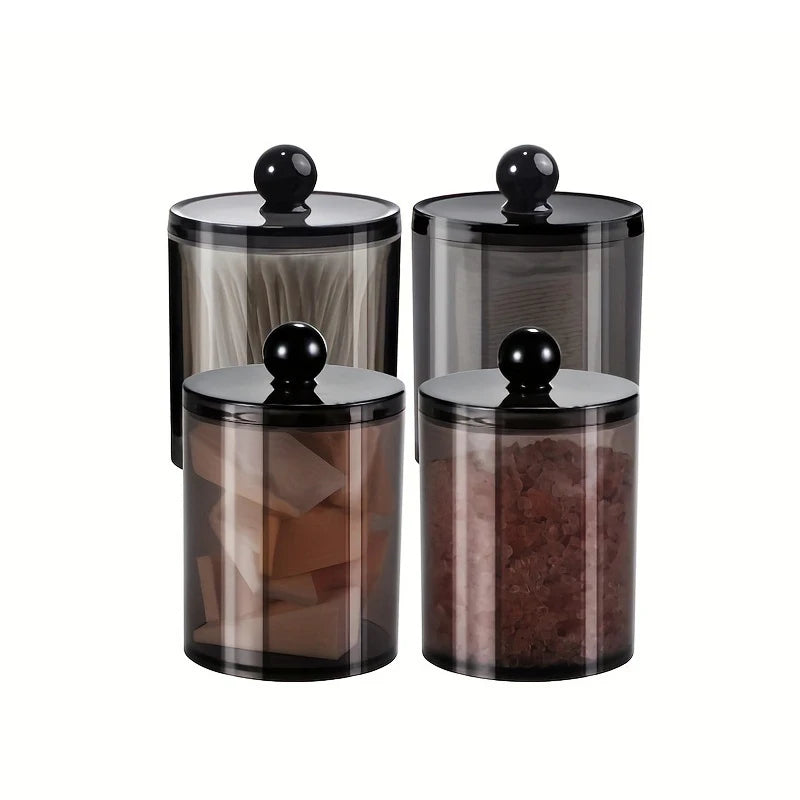 Suitable Cotton Balls Swabs Swab Storage Box Apothecary Jar Bathroom Qme
