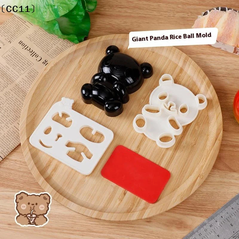 1 Baby Panda Sushi Mold DIY Rice Plastic Sandwich Cutter Cake Bread Qme