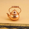 Retro Kettle Open Lid Dollhouse Miniature Re-ment 1:12 Scale Fairy Mini Doll Home Decor Accessories Qme Default Title