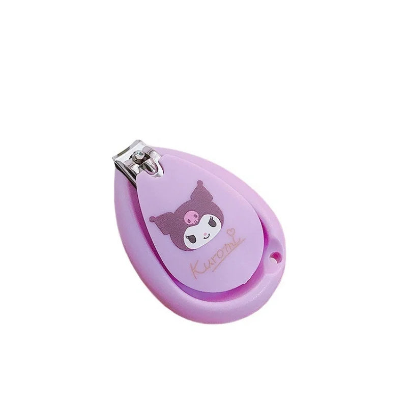 Hello Kitty Kuromi Nail Clippers Foldable Nail Clippers for Home Use Cute Nail Clippers for Students Qme