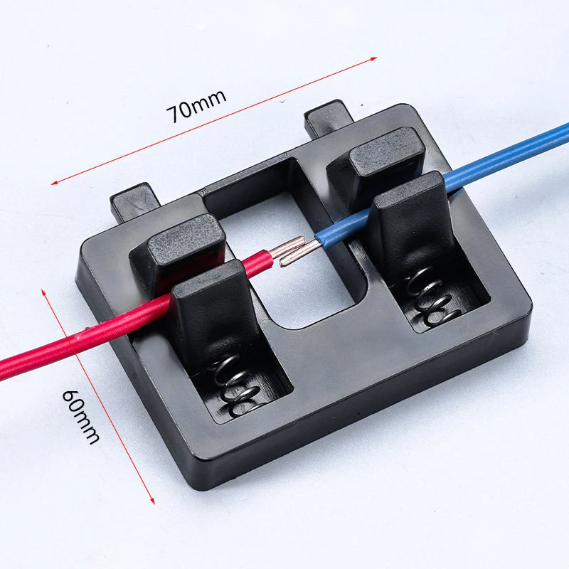 Electric Wire Soldering Fixture Strong Hold Anti-slip Dual Clamps Qme A
