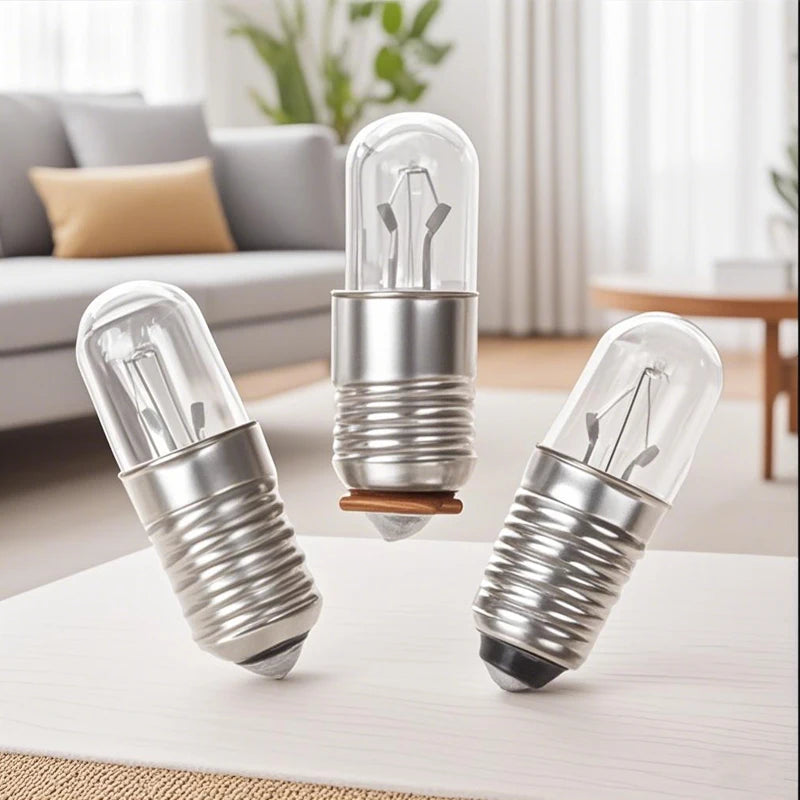 Lot Mini Indicator Light Bulb E5 Screw Mouth Miniature Lamp 6 3V 12V Qme