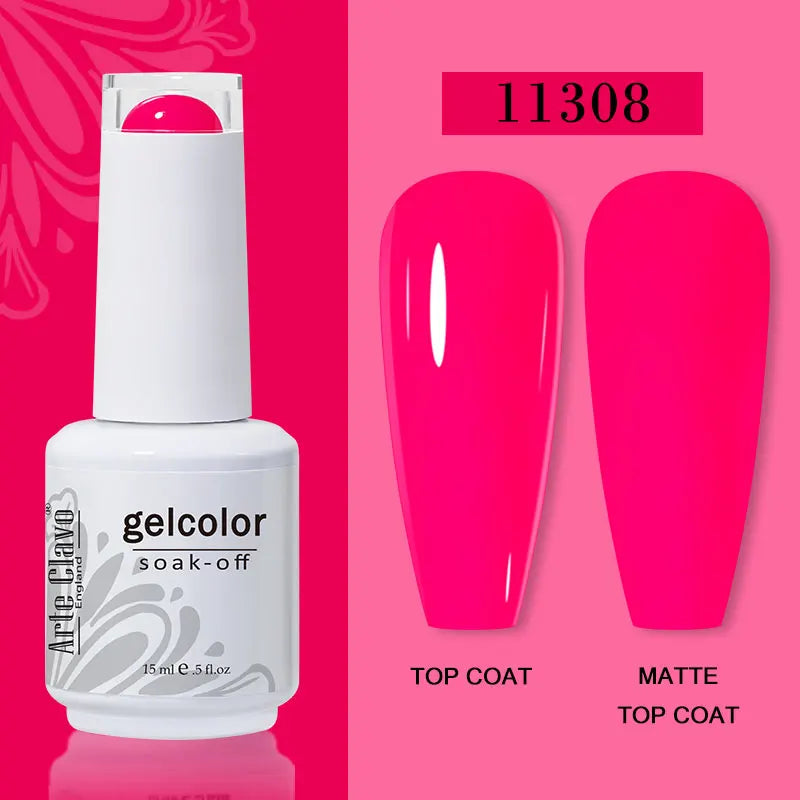 Arte Clavo15ml Gel Nail Polish Burgundy Red Brown Chocolate Art Soak