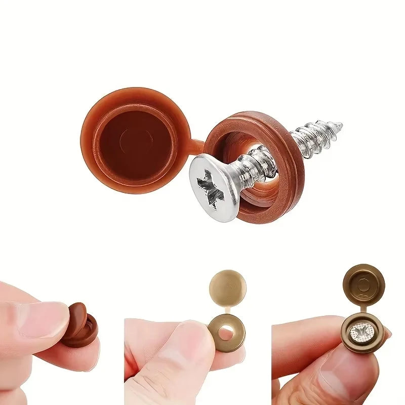 100pcs Self-tapping Screw Cross Special Lid Decorative Hole Plug Self-tapping Screw Cap Qme