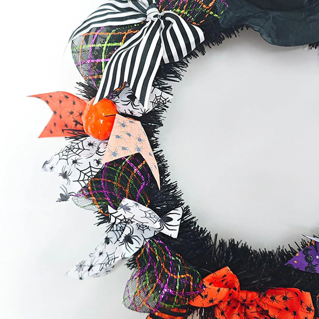 Halloween Wreath Decoration Decorative Display Sign Decorations Home Qme